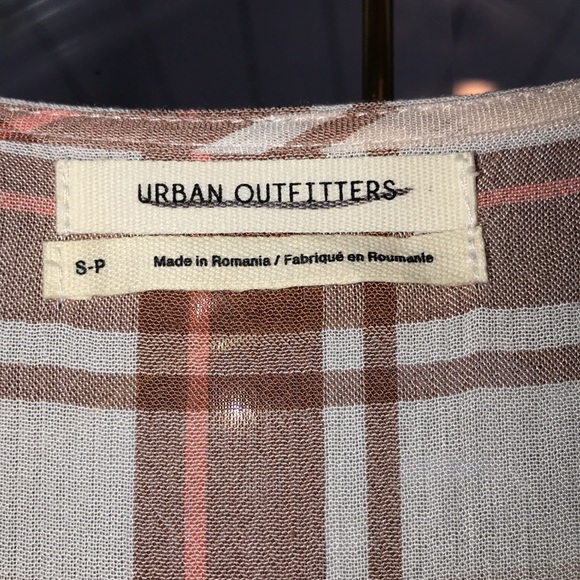 Urban Outfitters Wear Everywhere Plaid Button-Down V-Neck Maxi Dress - Picture 15 of 16